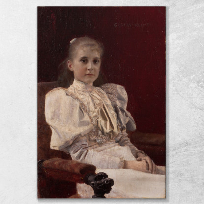 Ragazza Seduta Gustav Klimt kg131 quadro stampato su tela
