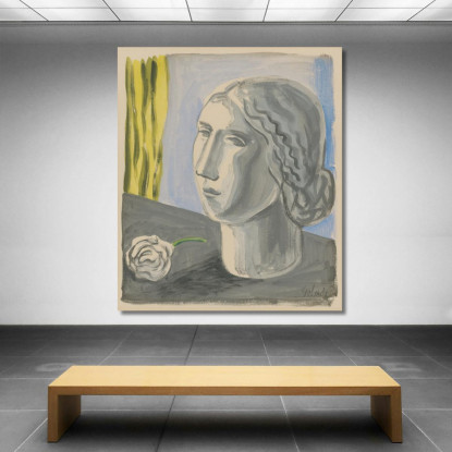 Testa Di Donna Mikuláš Galanda mgl147 quadro stampato su tela