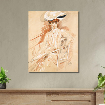 Il Parasole Paul César Helleu pch19 quadro stampato su tela