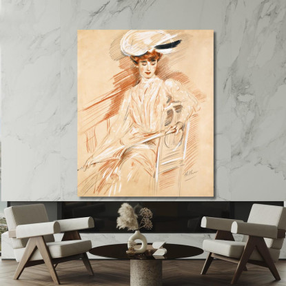 Il Parasole Paul César Helleu pch19 quadro stampato su tela