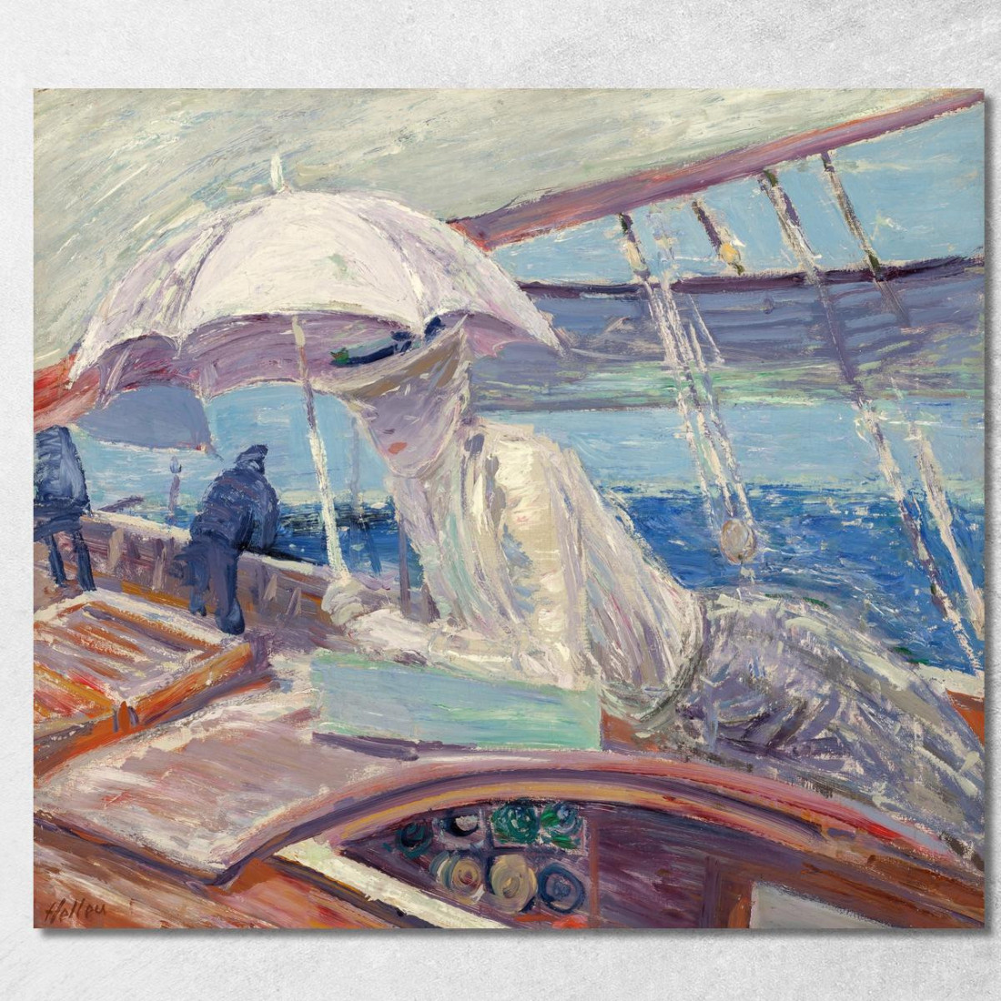 La Signora Helleu A Bordo Dello Yacht Bird Paul César Helleu pch22 quadro stampato su tela La Signora Helleu A Bordo Dello Yacht Bird Paul César Helleu pch22 quadro stampato su tela