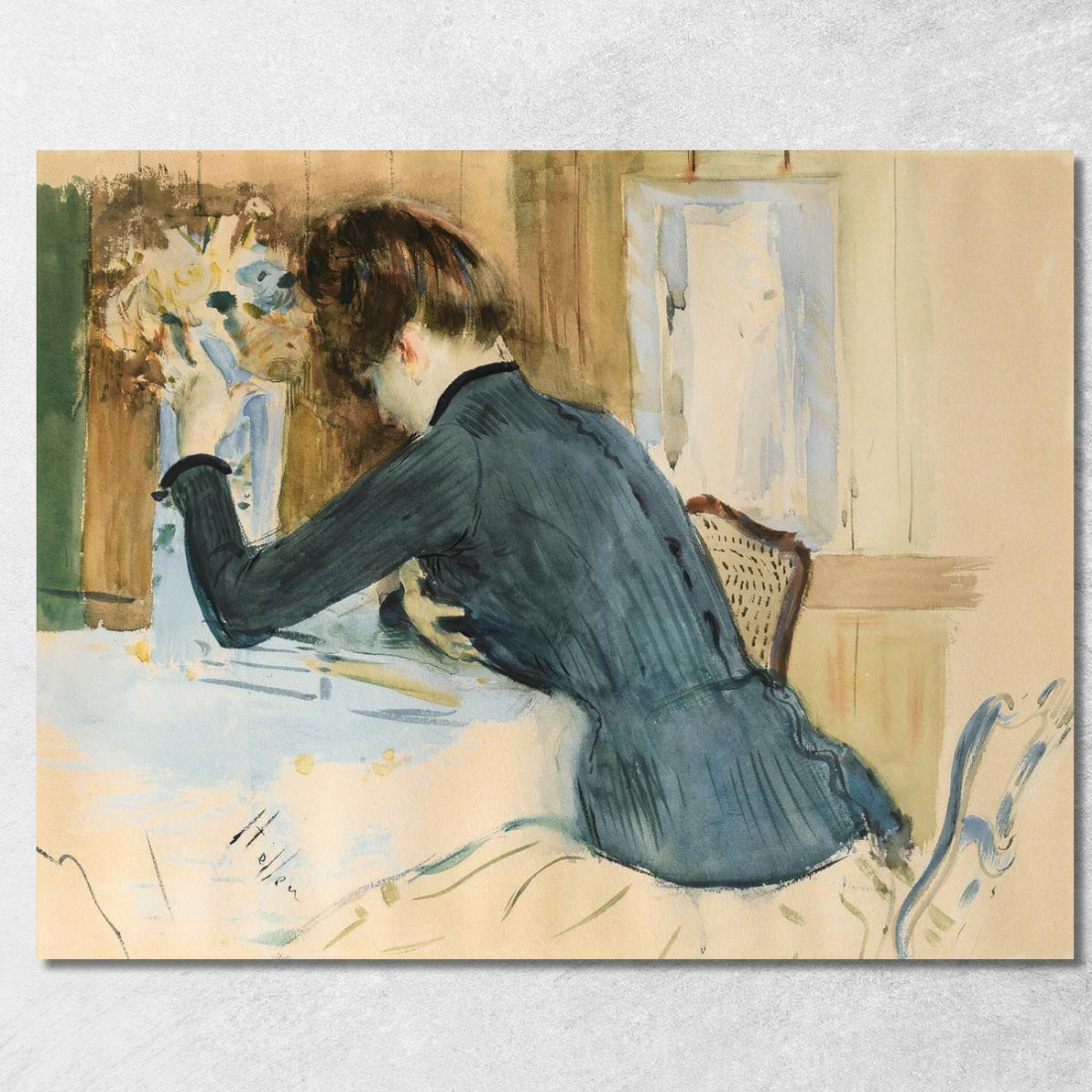 Ritratto Di Profilo Di Una Giovane Donna Paul César Helleu pch52 quadro stampato su tela Ritratto Di Profilo Di Una Giovane Donna Paul César Helleu pch52 quadro stampato su tela
