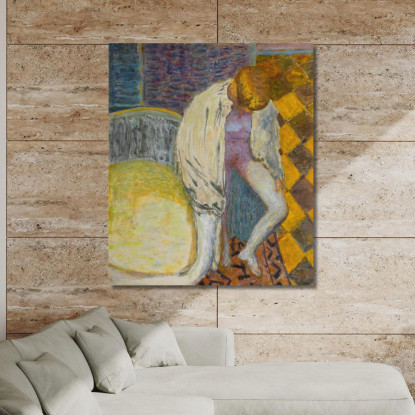Donna Che Esce Dal Bagno Pierre Bonnard pbn12 quadro stampato su tela