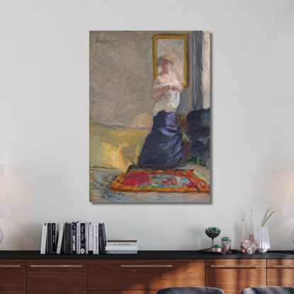 Spogliarsi Della Giovane Donna Pierre Bonnard pbn18 quadro stampato su tela