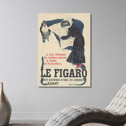 Le Figaro Pierre Bonnard pbn34 quadro stampato su tela
