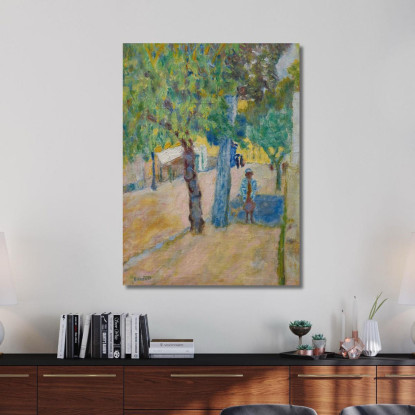 Personaggio Sotto Un Albero Pierre Bonnard pbn54 quadro stampato su tela