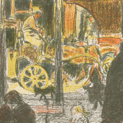 Alcuni Aspetti Della Vita Parigina Boulevard Pierre Bonnard pbn66 quadro stampato su tela