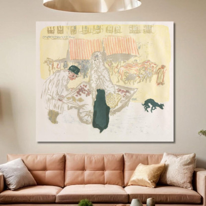 Alcuni Aspetti Della Vita Pariginail Carretto Pierre Bonnard pbn67 quadro stampato su tela