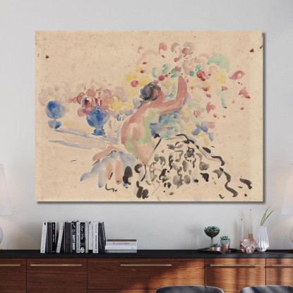 Nudo E Fiori Rik Wouters rwo16 quadro stampato su tela