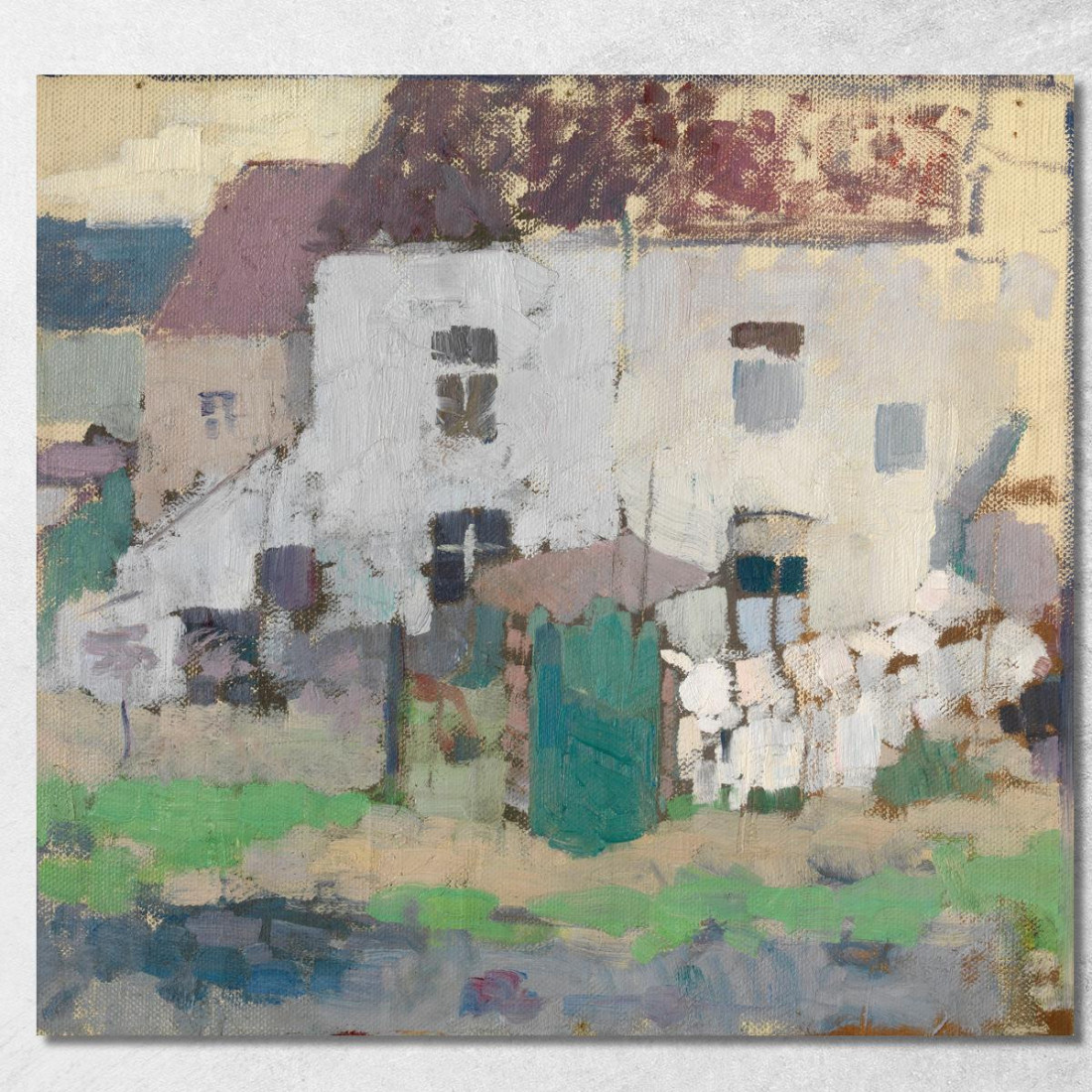 Facciate Bianche E Giardino A Boitsfort Rik Wouters rwo36 quadro stampato su tela Facciate Bianche E Giardino A Boitsfort Rik Wouters rwo36 quadro stampato su tela