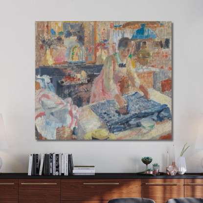 Donna Che Stira Rik Wouters rwo40 quadro stampato su tela