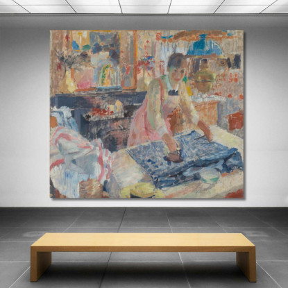 Donna Che Stira Rik Wouters rwo40 quadro stampato su tela