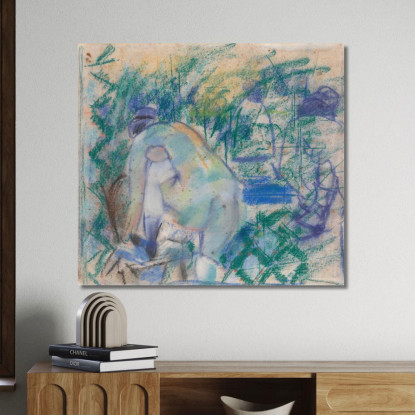 Donna Che Indossa Le Scarpe Rik Wouters rwo41 quadro stampato su tela