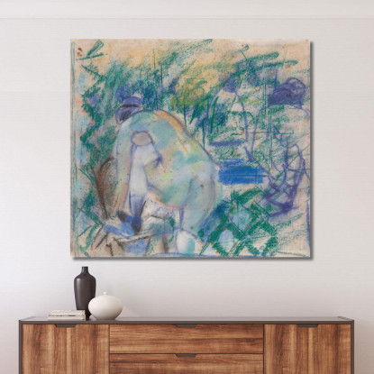 Donna Che Indossa Le Scarpe Rik Wouters rwo41 quadro stampato su tela