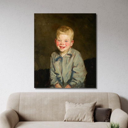 Ragazzo Che Ride Robert Henri rhn34 quadro stampato su tela