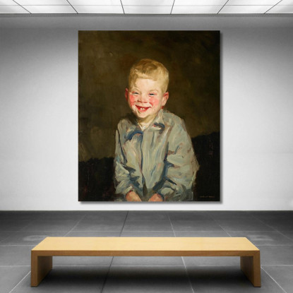 Ragazzo Che Ride Robert Henri rhn34 quadro stampato su tela