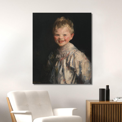 Bambino Che Ride Robert Henri rhn35 quadro stampato su tela