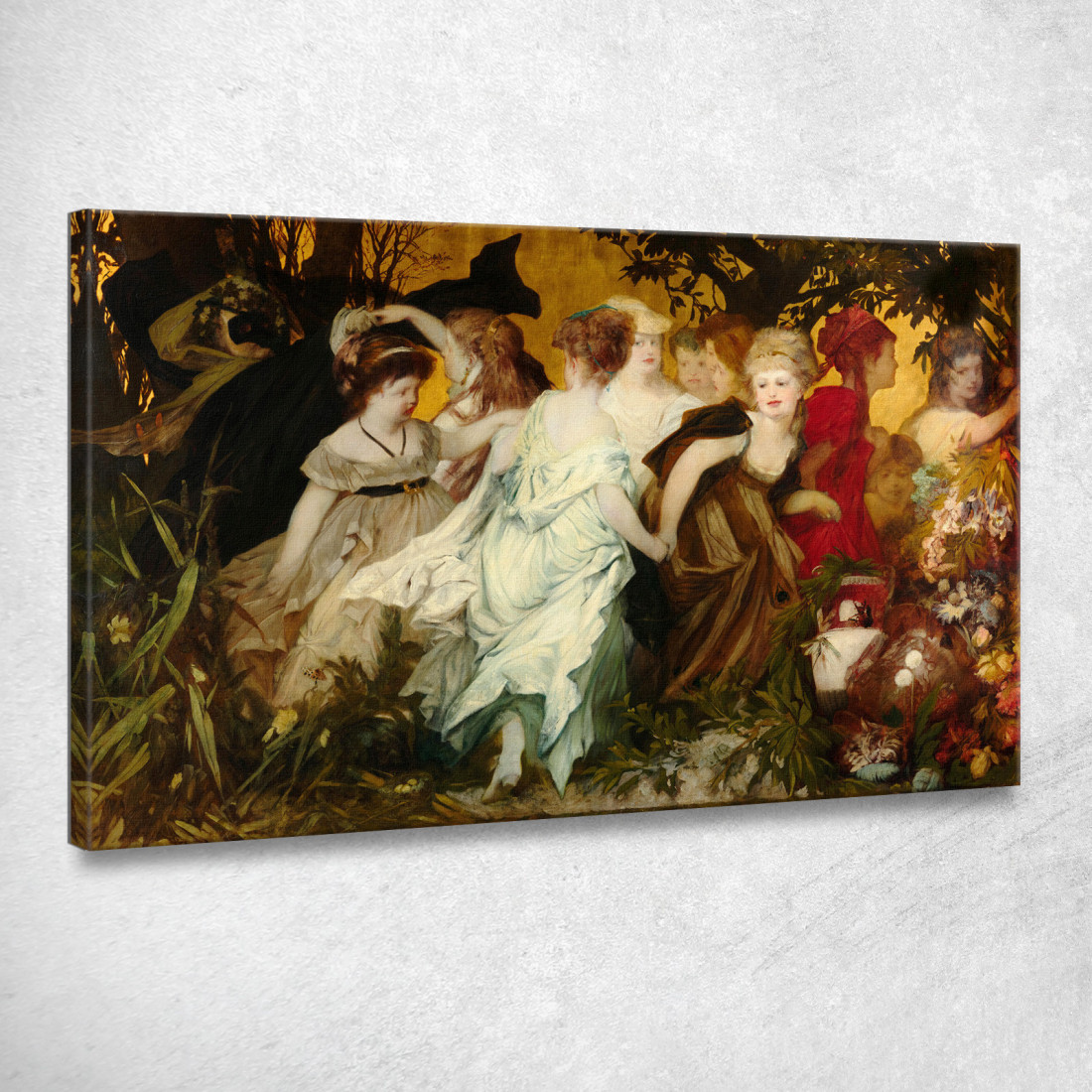 Modern Amoretti 2 Hans Makart hmk34 quadro stampato su tela Modern Amoretti 2 Hans Makart hmk34 quadro stampato su tela