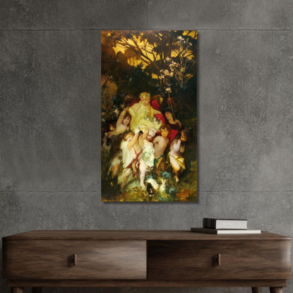 Modern Amoretti Hans Makart hmk36 quadro stampato su tela