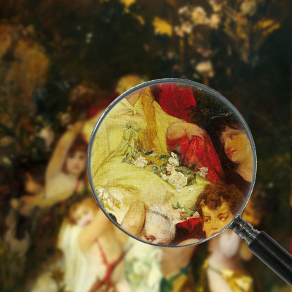 Modern Amoretti Hans Makart hmk36 quadro stampato su tela
