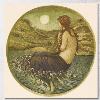 Specchio Di Venere Sir Edward Coley Burne-Jones ecb106 quadro stampato su tela