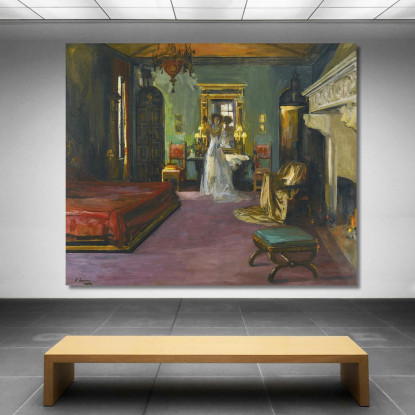 La Camera Da Letto Della Signora Rosen Sir John Lavery sjl32 quadro stampato su tela