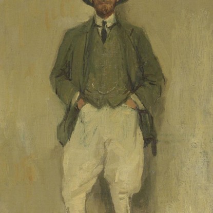 Ritratto Di Walter B. Harris Sir John Lavery sjl40 quadro stampato su tela