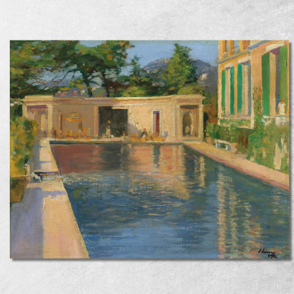 Piscina Sud Della Francia Sir John Lavery sjl43 quadro stampato su tela