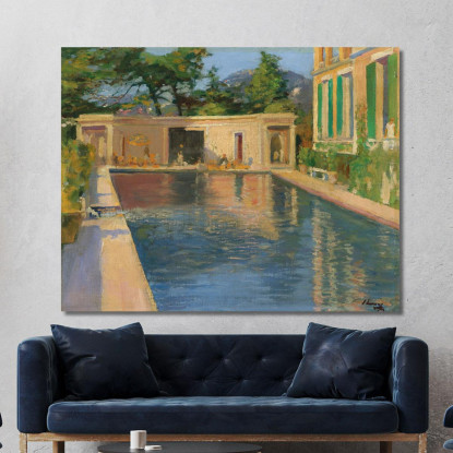 Piscina Sud Della Francia Sir John Lavery sjl43 quadro stampato su tela