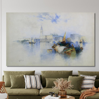 Bacino Di San Marco Thomas Moran tmr11 quadro stampato su tela