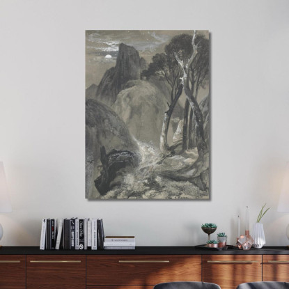 Mezza Cupola Yosemite Thomas Moran tmr31 quadro stampato su tela