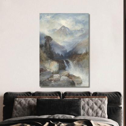 Montagna Della Santa Croce Thomas Moran tmr45 quadro stampato su tela