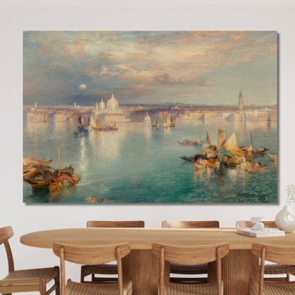 Scena Veneziana Thomas Moran tmr87 quadro stampato su tela