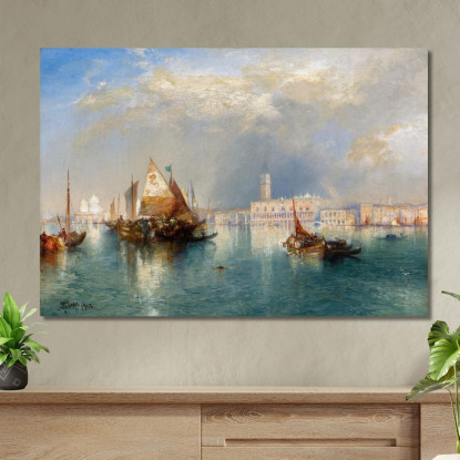 Venezia Thomas Moran tmr95 quadro stampato su tela