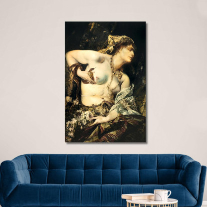 La Morte Di Cleopatra Hans Makart hmk60 quadro stampato su tela