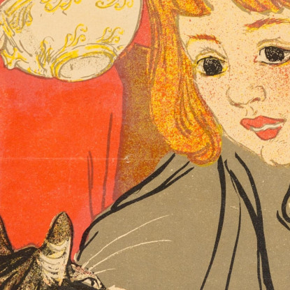 Azienda Francese Di Cioccolato E Tè Théophile Alexandre Steinlen tas11 quadro stampato su tela