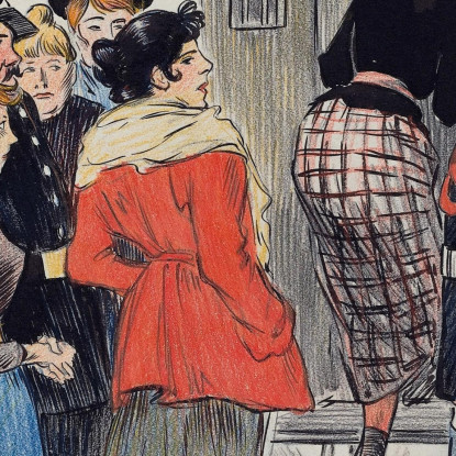 La Raccolta Théophile Alexandre Steinlen tas29 quadro stampato su tela