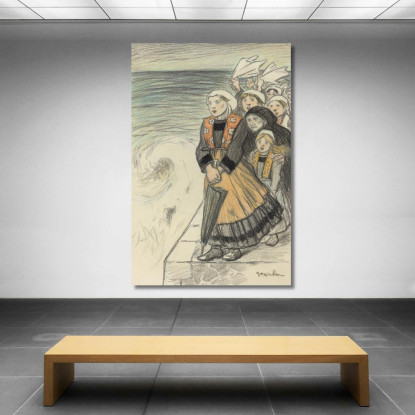 Mogli Dei Marinai Théophile Alexandre Steinlen tas44 quadro stampato su tela