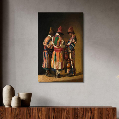 Dervisci In Abiti Festivi Vasily Vereshchagin vvr18 quadro stampato su tela