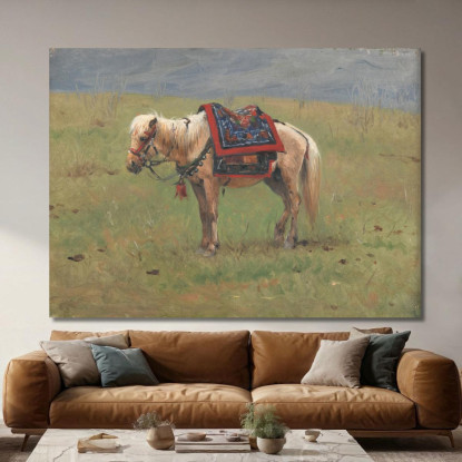 Pony Dell'Himalaya Vasily Vereshchagin vvr24 quadro stampato su tela