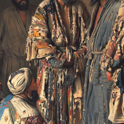 Politici Nel Negozio Di Oppio. Taskent Vasily Vereshchagin vvr41 quadro stampato su tela