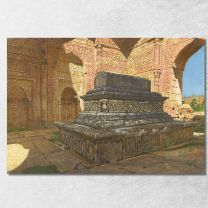 Tomba Del Sultano Iltutmysh Nella Vecchia Delhi Vasily Vereshchagin vvr69 quadro stampato su tela