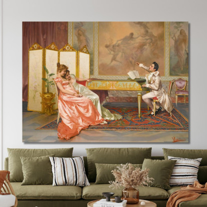 Il Recital Vittorio Reggianini vrg25 quadro stampato su tela