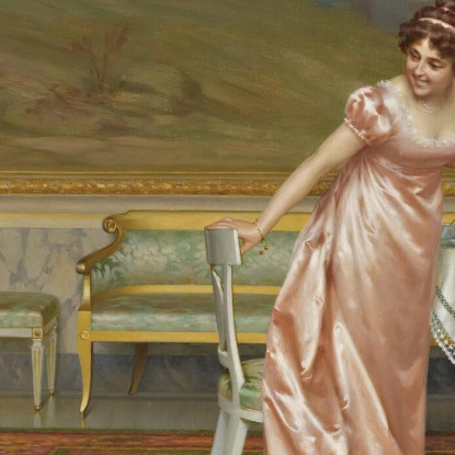 Il Tea Party Vittorio Reggianini vrg27 quadro stampato su tela