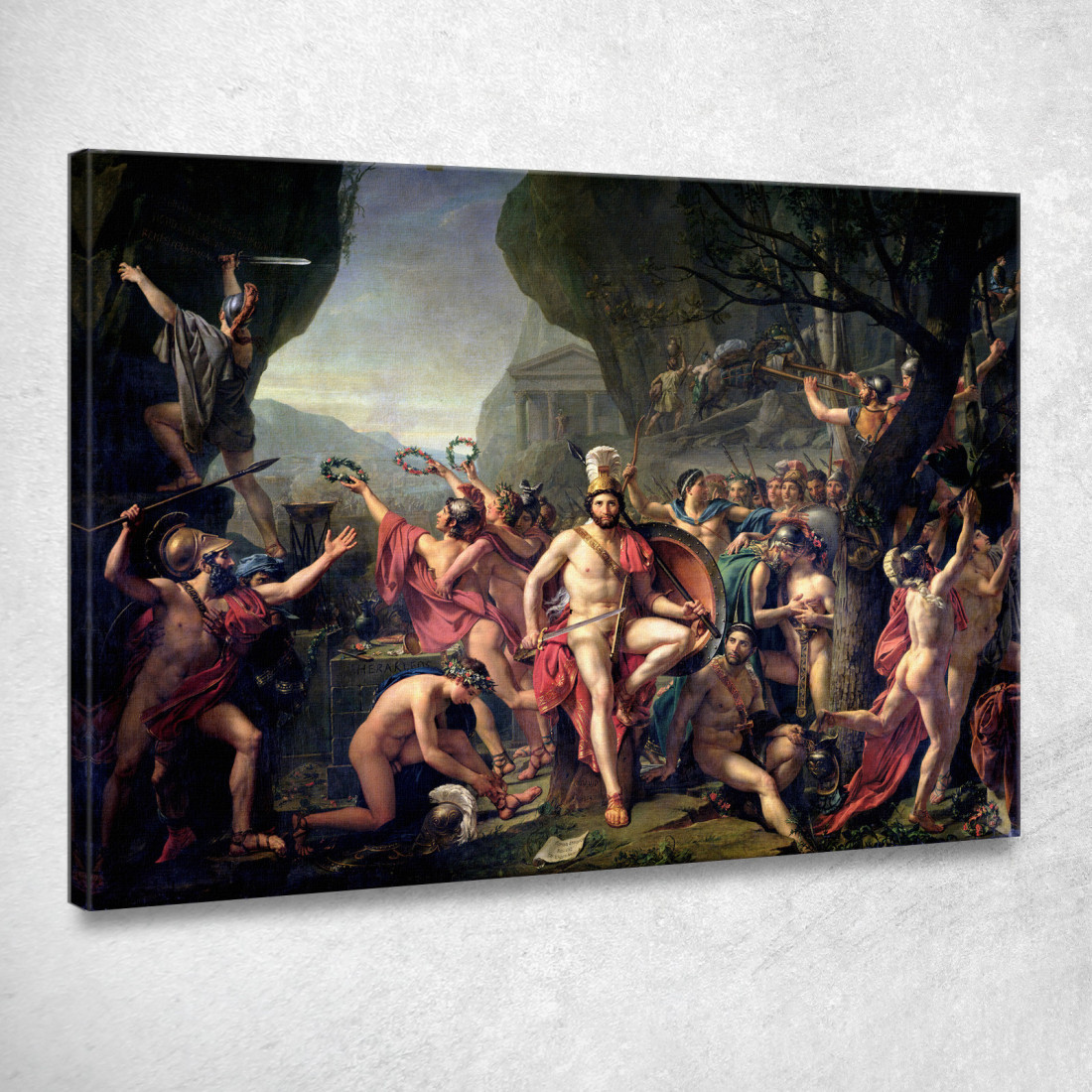 Leonida Alle Termopili Jacques Louis David jld14 quadro stampato su tela Leonida Alle Termopili Jacques Louis David jld14 quadro stampato su tela