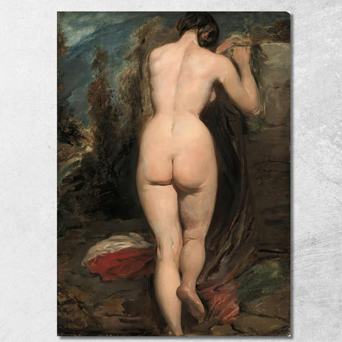 Nudo Femminile Visto Da Dietro William Etty wet6 quadro stampato su tela