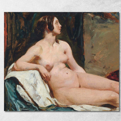 Nudo Femminile William Etty wet7 quadro stampato su tela