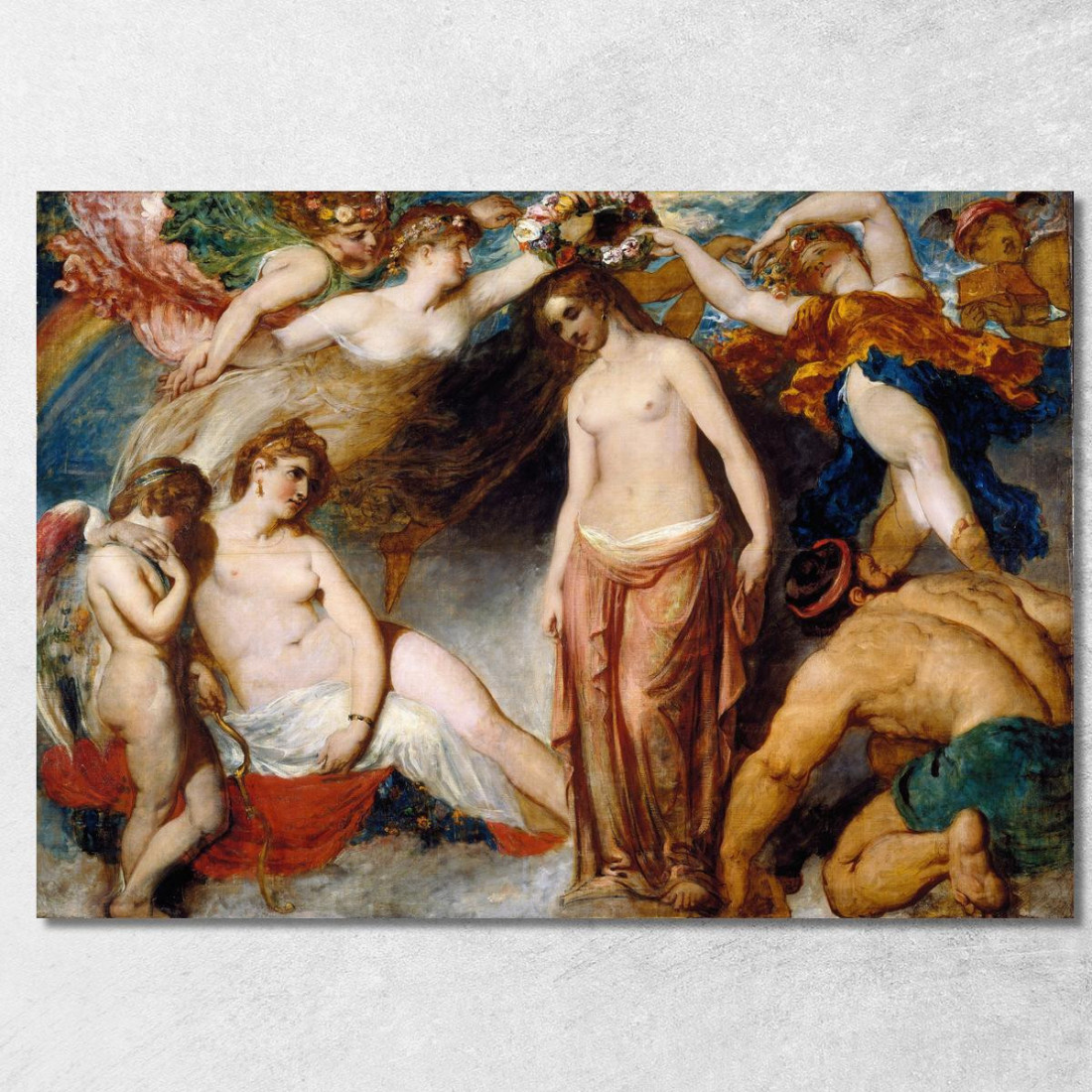 Pandora Incoronata Dalle Stagioni William Etty wet16 quadro stampato su tela Pandora Incoronata Dalle Stagioni William Etty wet16 quadro stampato su tela