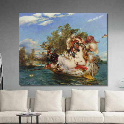 Fedria E Cimocle William Etty wet17 quadro stampato su tela