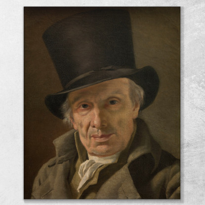L'Uomo Con Il Cappello Jacques Louis David jld17 quadro stampato su tela